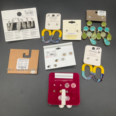 Chico's Lauren Conrad Urban Outfitters Fashion Earrings Jewelry Lot of 9 Sets