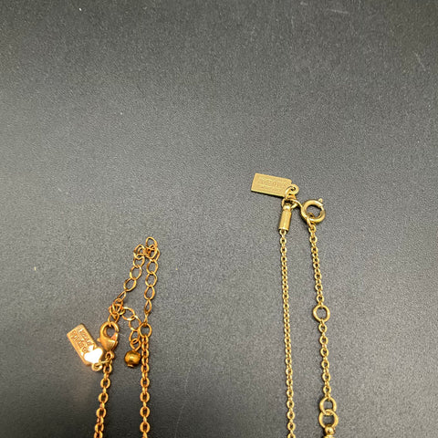 Kate Spade Jewelry Lot 4 Pieces Red Flower Statement Bar Necklaces Leaf Earrings