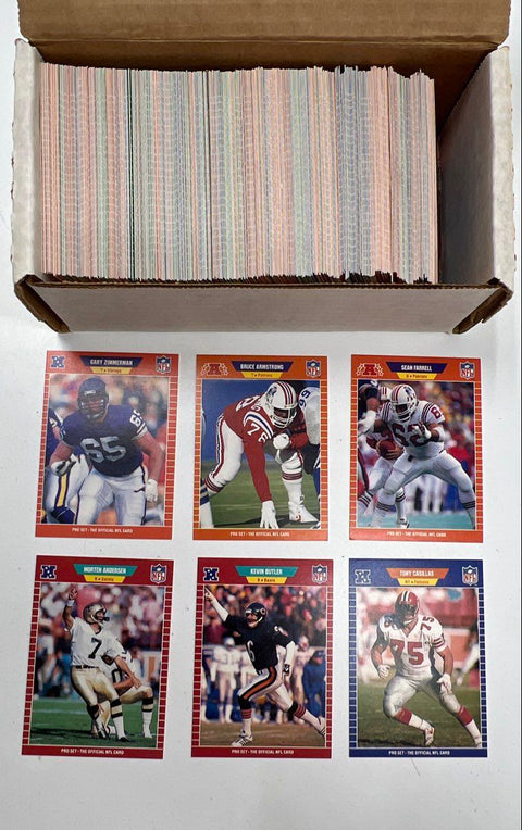 Sports Card Lot 1980s-90s Baseball Football Donruss Fleer Pro Set ~1500 Cards