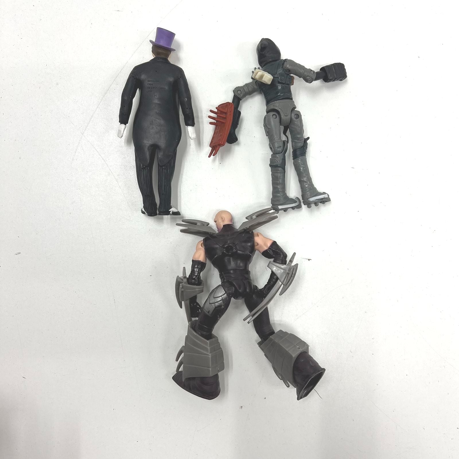 TMNT Shredder, DC Comics Penguin & Crossbones Action Figure Lot of 3