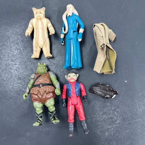 Vintage 1983 Kenner Star Wars Action Figure Lot of 4 Gamorrean Guard Bib Fortuna