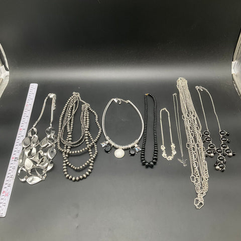 Chico's Lane Bryant Modern Fashion Statement Necklaces Jewelry Lot of 8