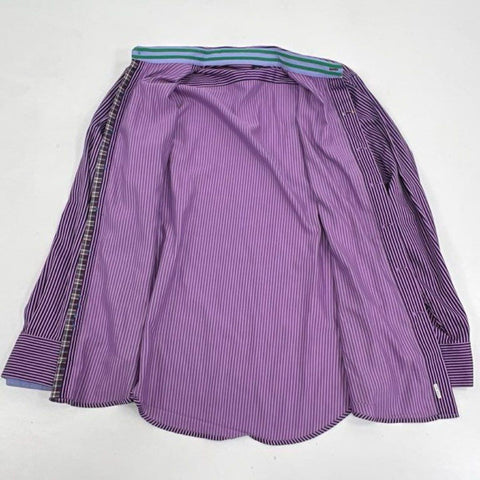 Robert Graham Men's Button-Down Shirts Lot of 2 Multicolor Striped Sz L