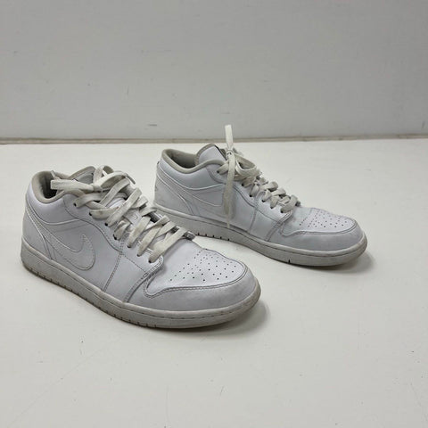 Nike Air Jordan 1 Mid White Cool Grey Sneakers 553558-100 Size 10.5