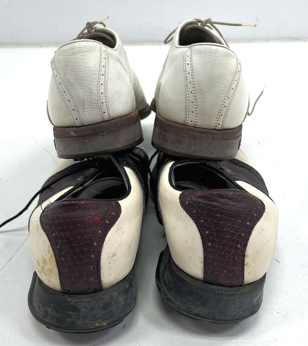 Etonic Lot of 2 Vintage Leather Saddle Golf Shoes Men's Size 10.5