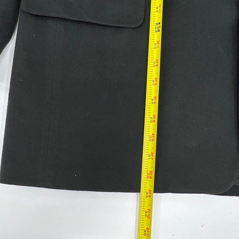 Canali for Stanley Korshak Men's Blazer Sport Coat Black Lana Cashmere Sz 48