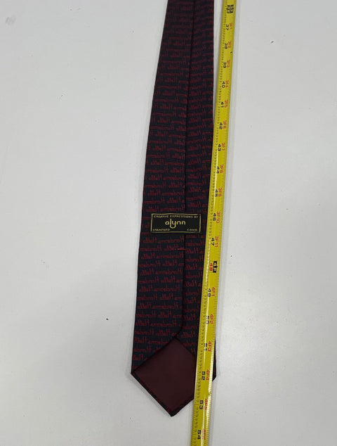 Vintage Men's Alynn Navy & Red "Hello Handsome" Neck Tie