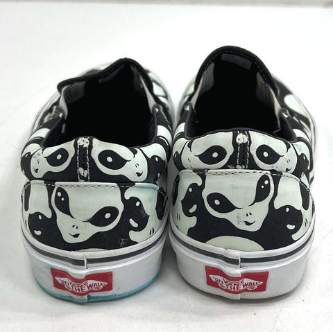 Vans Classic Slip-On Alien Ghost Glow In The Dark Skate Shoes Men's Size 11