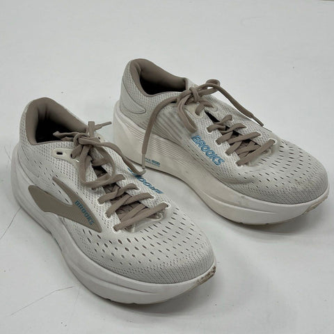 Brooks Ghost Max Running Shoes 1204571B181 White Taupe Women's Size 9