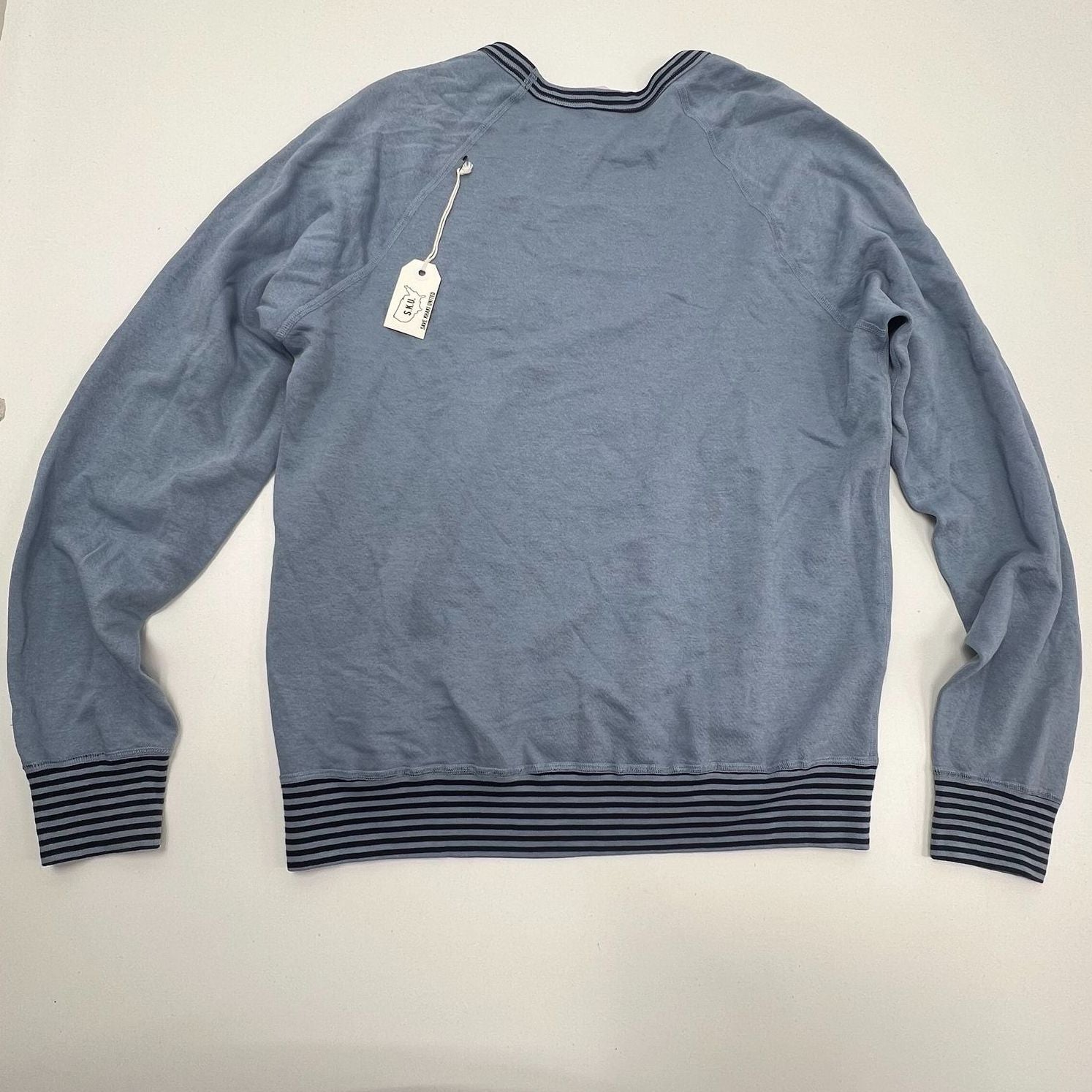 NWT S.K.U. Save Khaki United Blue Long Sleeve Fleece Pullover Women's Large