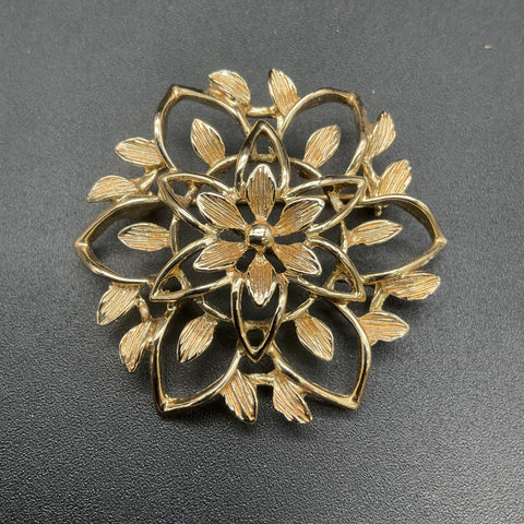 Vintage Sarah Coventry Peta Lure Demi Parure Brooch Clip Earrings Set