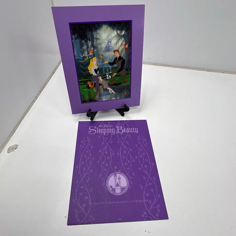 Disney 5 Lithograph Print Lot Hercules Pinocchio Sleeping Beauty Lady & Tramp