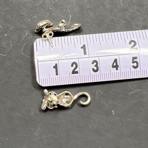 French Creek Station 925 Sterling Silver Dangling Cat Earrings NWT