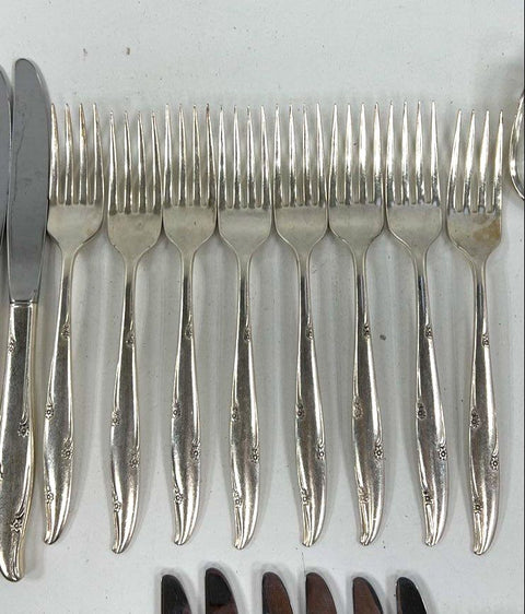 Community Morning Star & Rogers Remembrance Silver Plate 74pc Lot