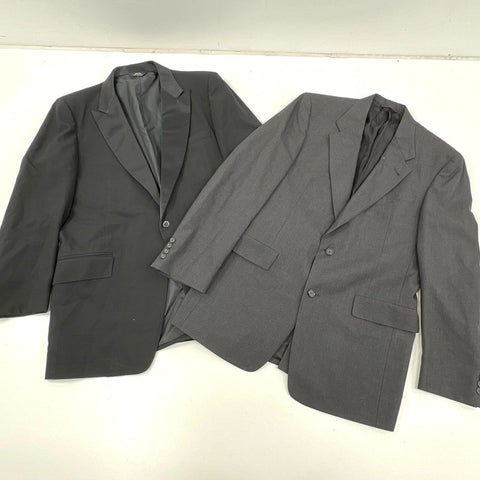 Vintage Men's Suit Jacket Lot After Six Tuxedo Hart Schaffner & Marx Gray Black