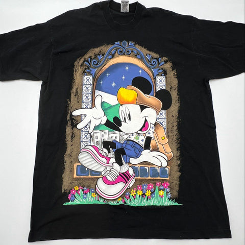 Vintage 90s Mickey Mouse Disney Mickey Unlimited Graphic T-Shirt USA Made Sz OS