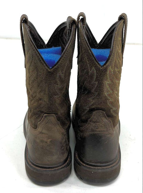 Ariat Anthem Western Work Square Toe Brown Leather Men's Boots Size US 6D