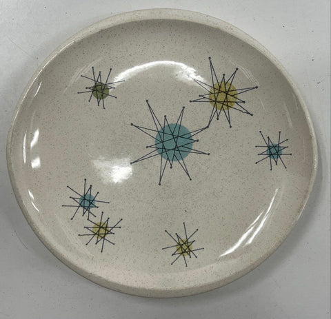 Franciscan Star Glow Salad Plate 8" Atomic Starburst MCM California Vintage