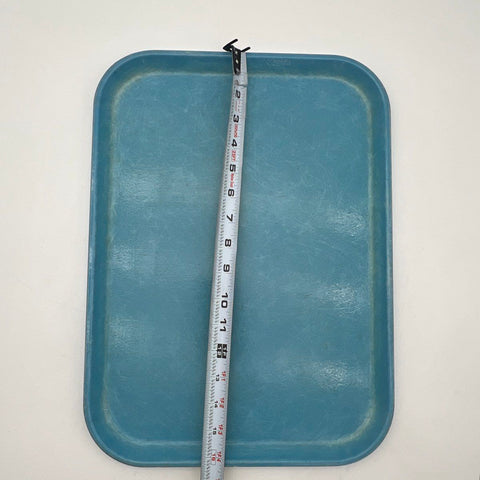 SiLite Chicago Serving Tray Fiberglass Blue 16x12 Restaurant Cafeteria Vintage