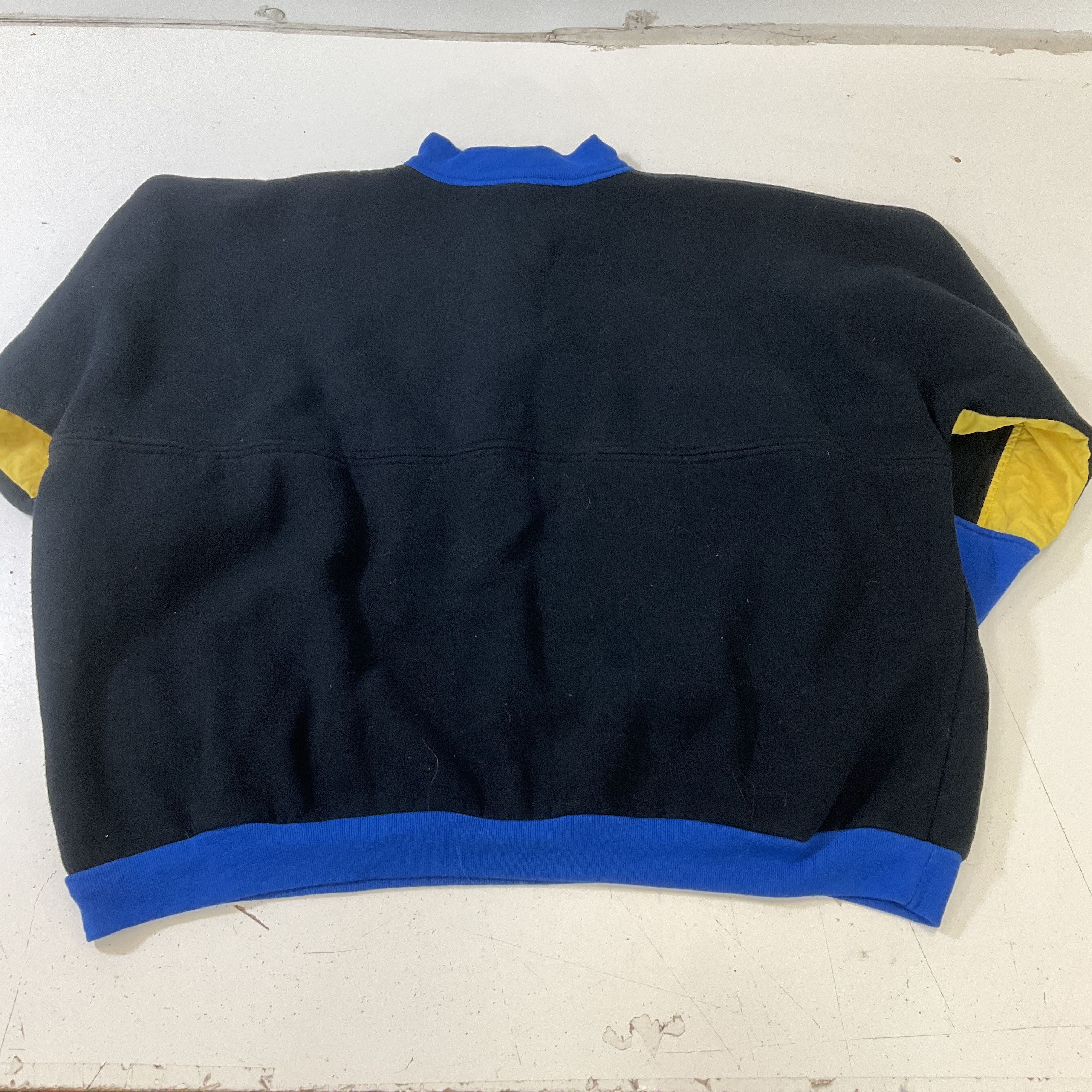 Vintage High Five Color Block NBA Action on TNT 1/4 Zip Sweatshirt Size Large