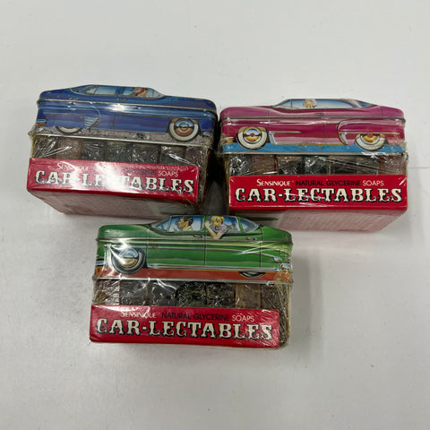Vintage 1982 Ian Logan's Carlectables Car Tins Lot of 5 Sealed Soap England