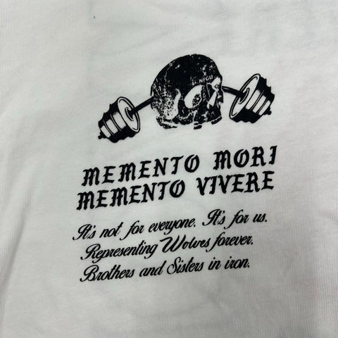 Darc Sport Men's Memento Mori Wolves T-Shirt White NFGU Limited Edition Size M