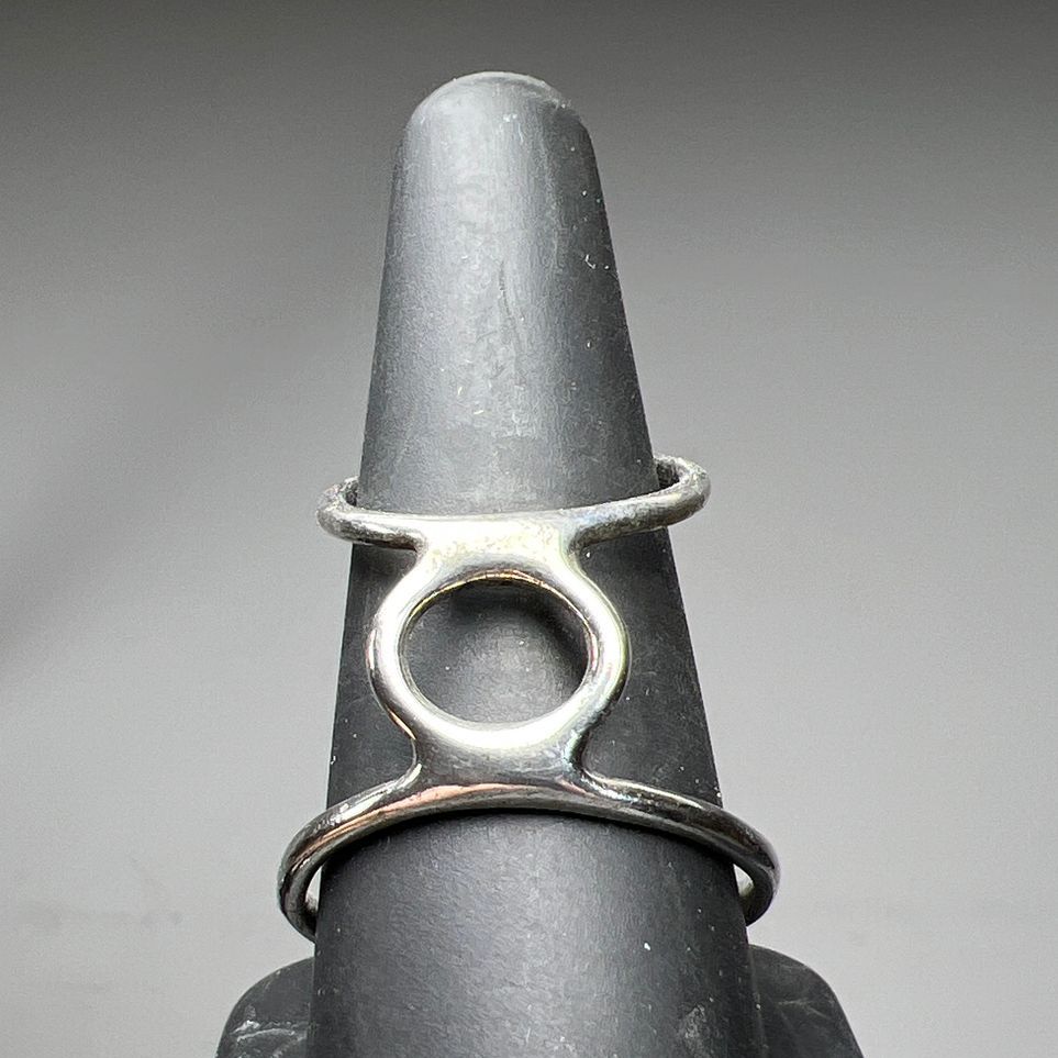 Unique Sterling Silver Double Ring