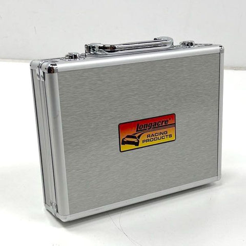 Longacre 2-Piece Tire Pressure Gauge 0-60 PSI Dual Bleeder Set with Case