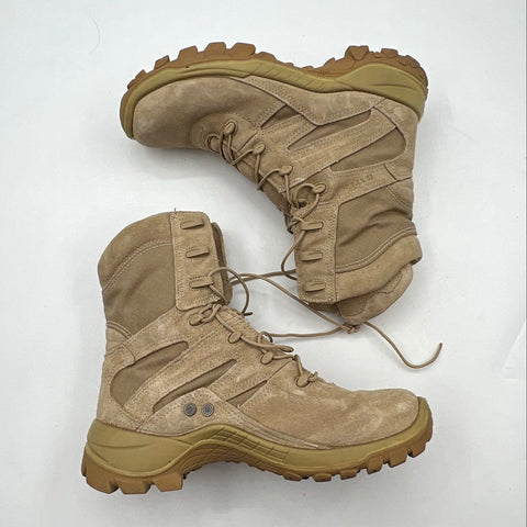 Bates 01450A Tan Coyote Suede Nylon Military Tactical Boots Men's Size 9.5 R