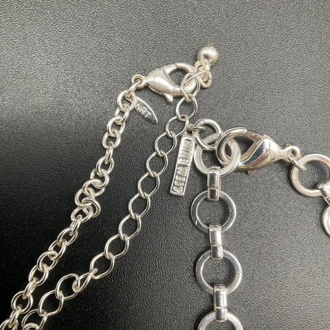 Nine West Liz Claiborne Silver Tone Fashion Necklace Wearable Jewelry Lot of 14