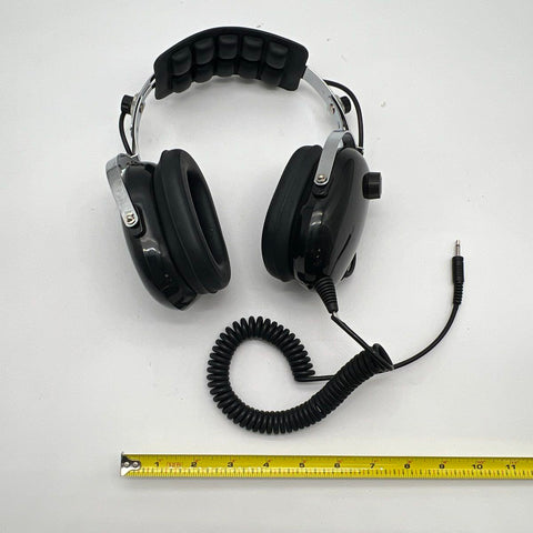 Vintage Track Scan Racing Scanner Headphones Wired Coiled Cable Tested Working