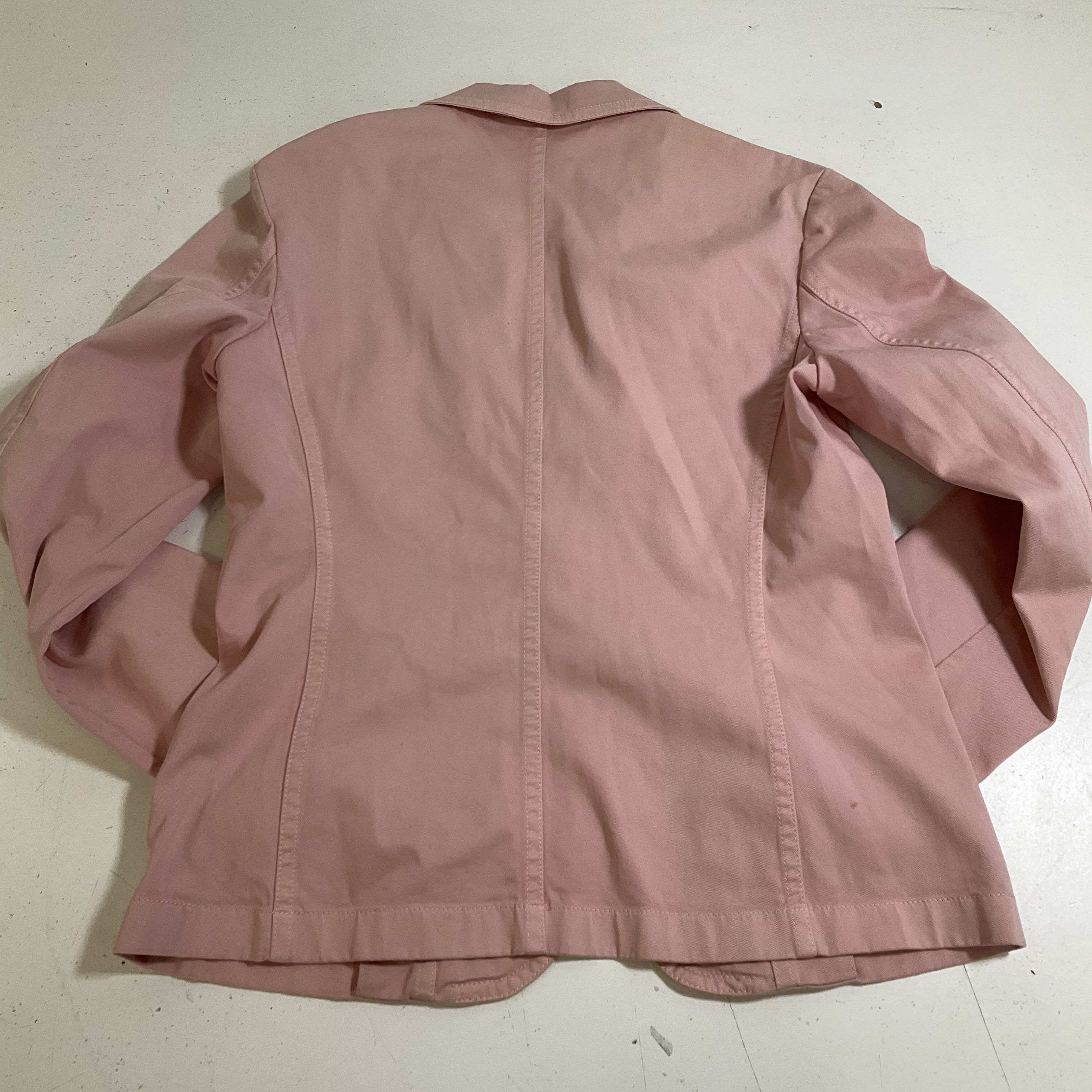 Vintage 90s Jil Sander Pink Cotton Minimalist Chore Jacket Women's Size 38 IT