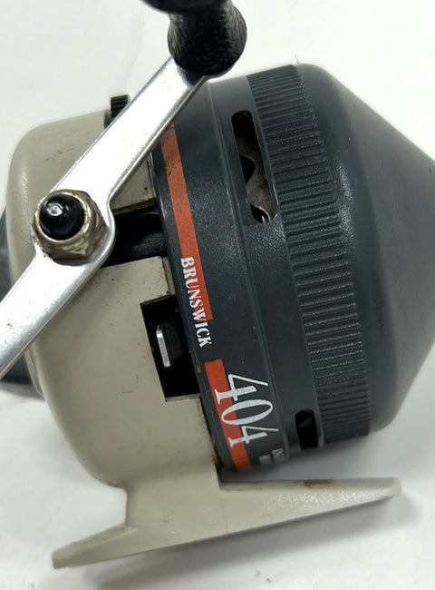 Vintage Zebco 33 & 404 Spincast Fishing Reels Lot of 2 Silver & Black