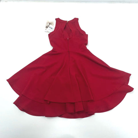 NWT Honey and Rosie Halter Neck Illusion-Waist Double Hem Fit-And-Flare Dress XS