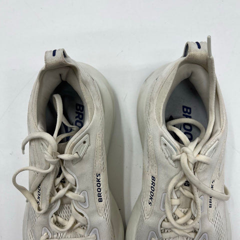 Brooks Glycerin 19 White Navy Blue Running Shoes Men's Size 9