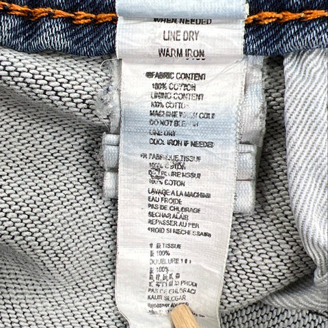 Unbranded Men's Blue Wash Faded Denim Jeans Straight Leg Embroidered Sz 40