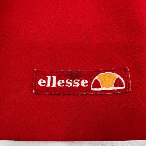 Vintage 80s Ellesse Women's Tennis Skirts Lot of 2 Red Yellow Made in Italy