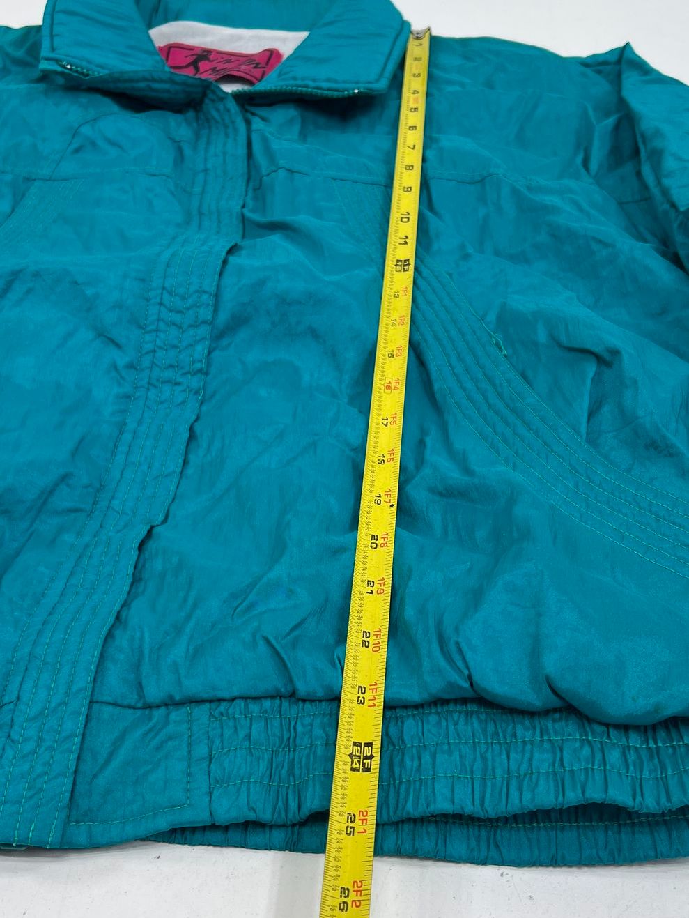 J.L. Motion Vintage 80s Teal Nylon Tracksuit Windbreaker Pants Set Womens L