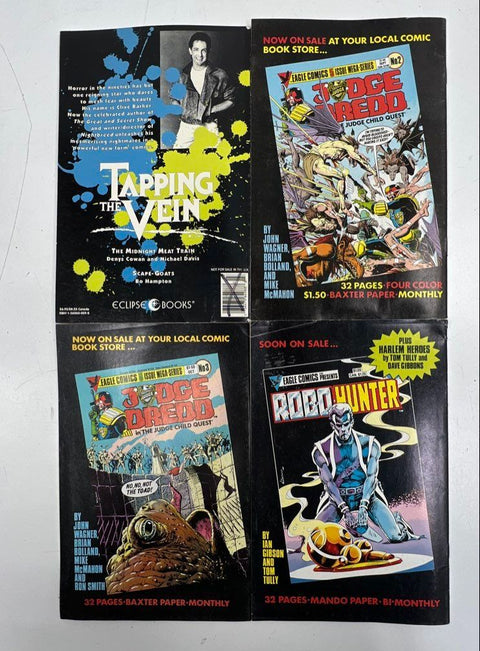 Nemesis the Warlock #1 3 5 + Clive Barker Tapping the Vein Comic Lot (4) 1980s