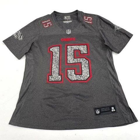Fanatics NFL Pro Line Patrick Mahomes Chiefs Gray #15 Jersey Women's M