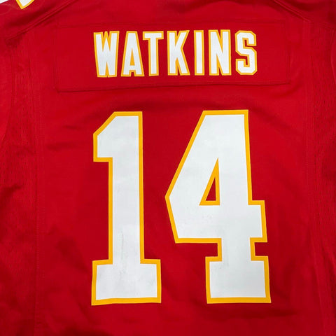 Nike Mens Kansas City Chiefs Sammy Watkins #14 Jersey Red AFC Champions Patch M