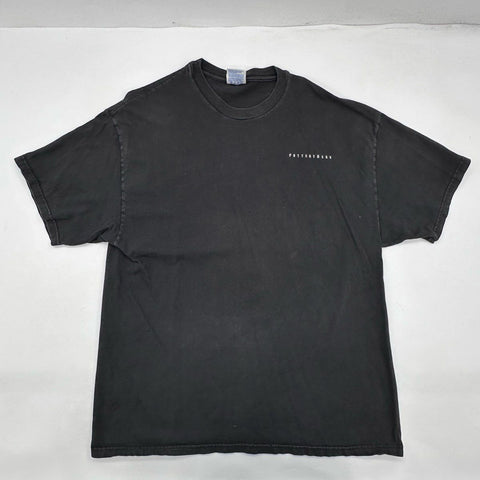 Vintage 90s Pottery Barn Logo Graphic T-Shirt Hanes Heavyweight Black XL