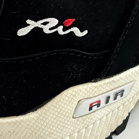 Vintage 90s Fila Air Black Red White Low Top Sneakers Men's Size 10