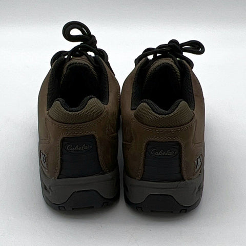 Cabela's Dry-Plus Brown Leather Low Top Hiking Shoes Men's Size 10 D