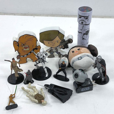 Disney Star Wars 13pc Lot Figure Play Set BB-8 Plush R2-D2 Night Light