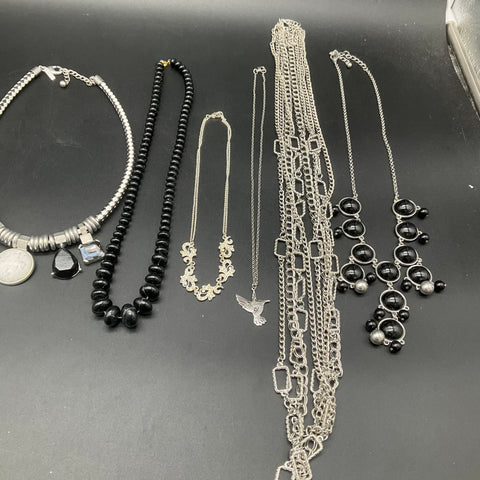 Chico's Lane Bryant Modern Fashion Statement Necklaces Jewelry Lot of 8