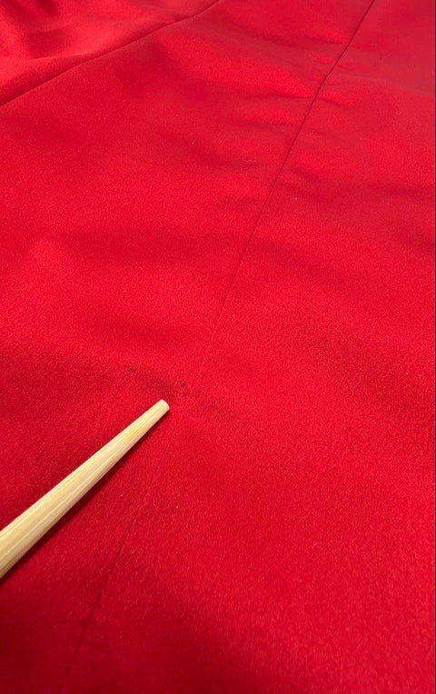 Vintage 90s Jessica McClintock Gunne Sax Women's Red Strapless Gown Dress Sz 3