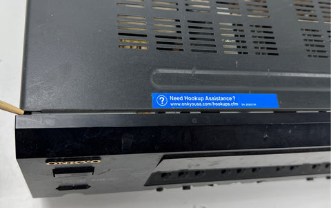 Onkyo HT-R340 5.1 Channel AV Home Theater Receiver Head Unit - Powers On