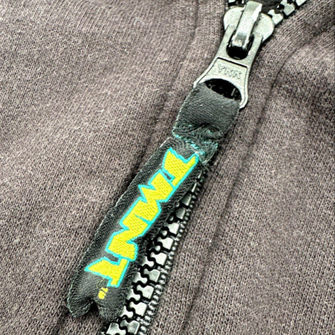 TMNT Kids Black Full Zip Hoodie Vintage Y2K 2003 Smackdown Machine Sz 10/12