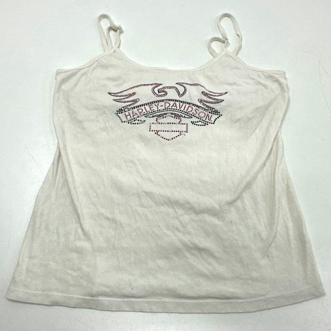 Harley Davidson Women's Clothing Lot 3pc Graphic Tank Tops Jersey Shorts Sz L